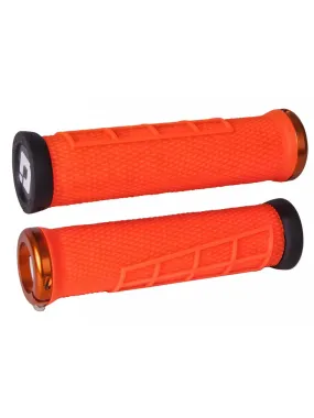 Odi Elite Flow Lock-On Grips Orange/Black Clamps